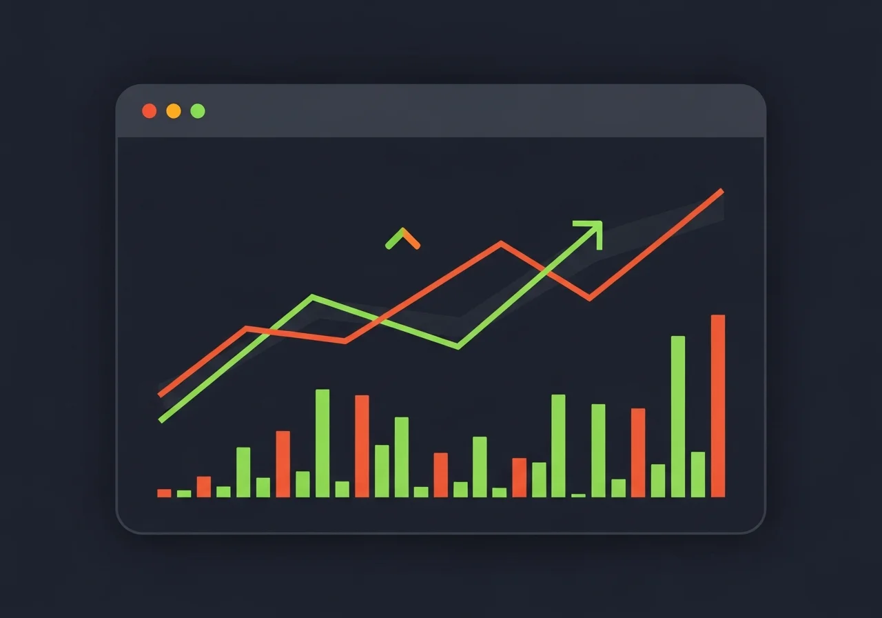 Stilisierte Projektdarstellung: TWB Digital Stock Tracker